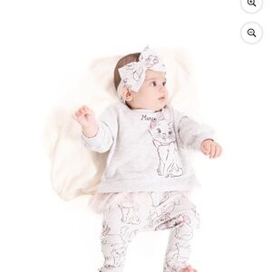 Disney Gray and Pink Marie Cat Matching 3 Piece Set (40)